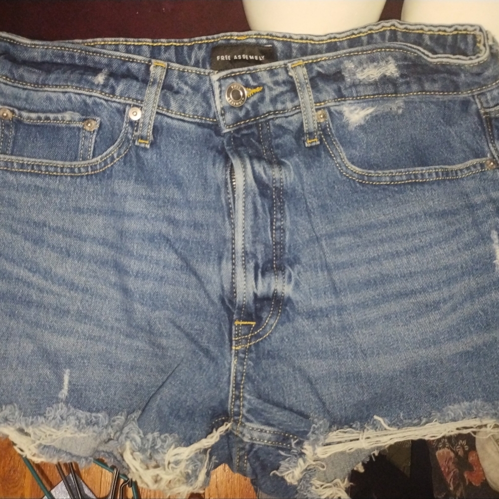 Free Assembly Jean Shorts Sz 8
